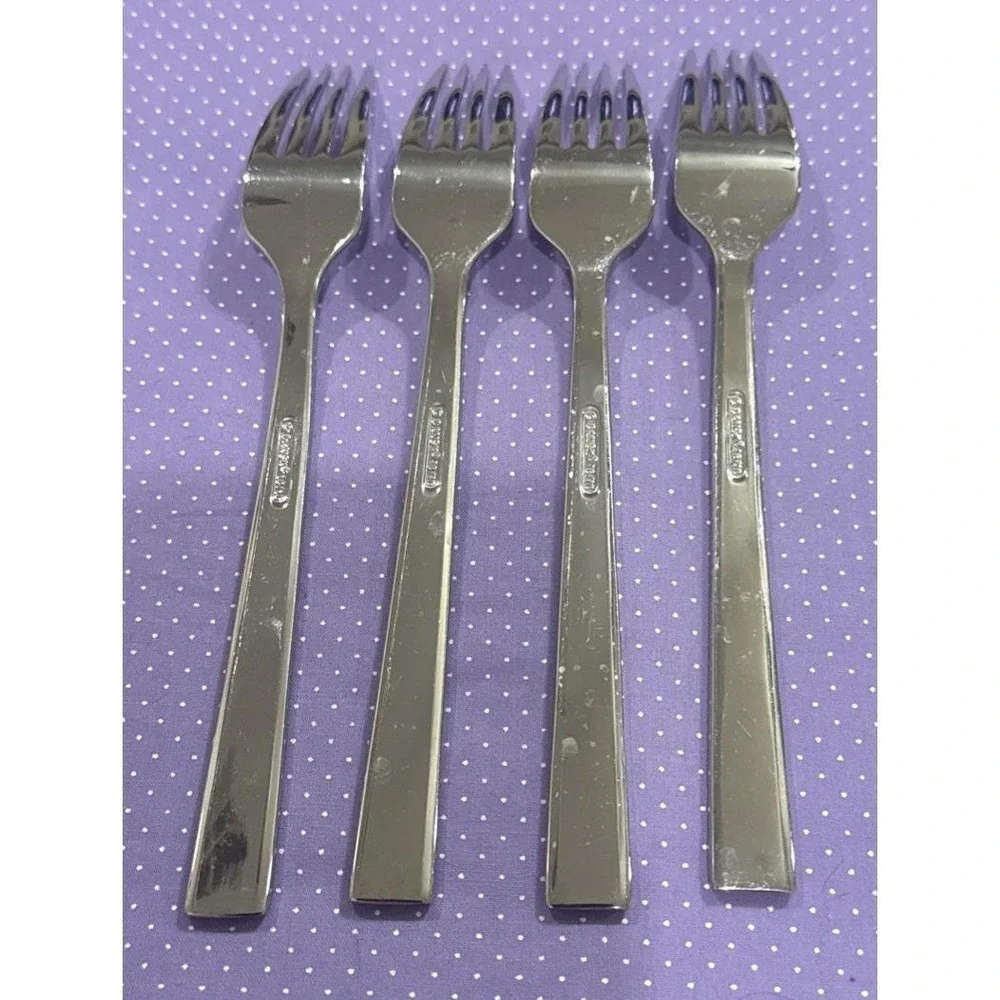 Dansk Meridian 18/10 Stainless Steel Dinner Forks Fork‎ Set Of 4 Flatware